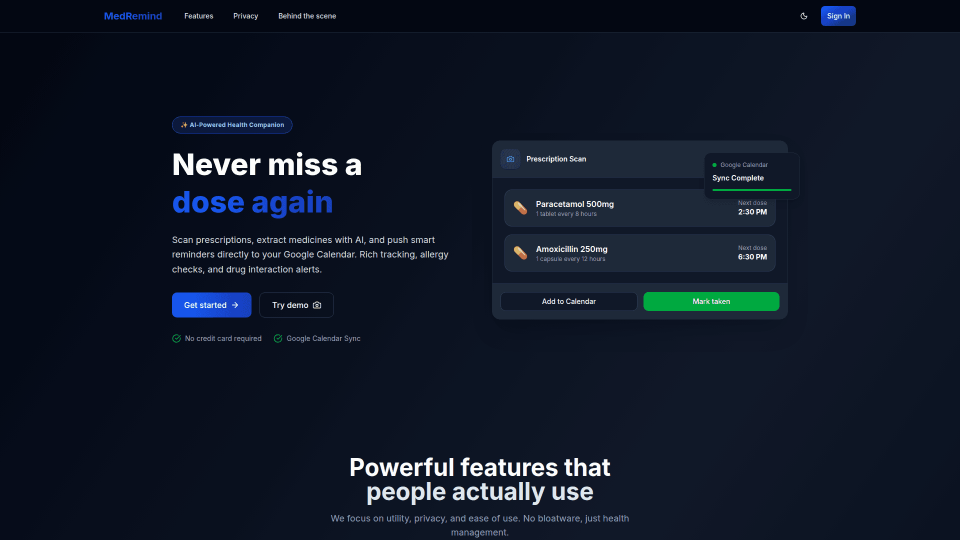MedRemind — Project by Abhishek BR