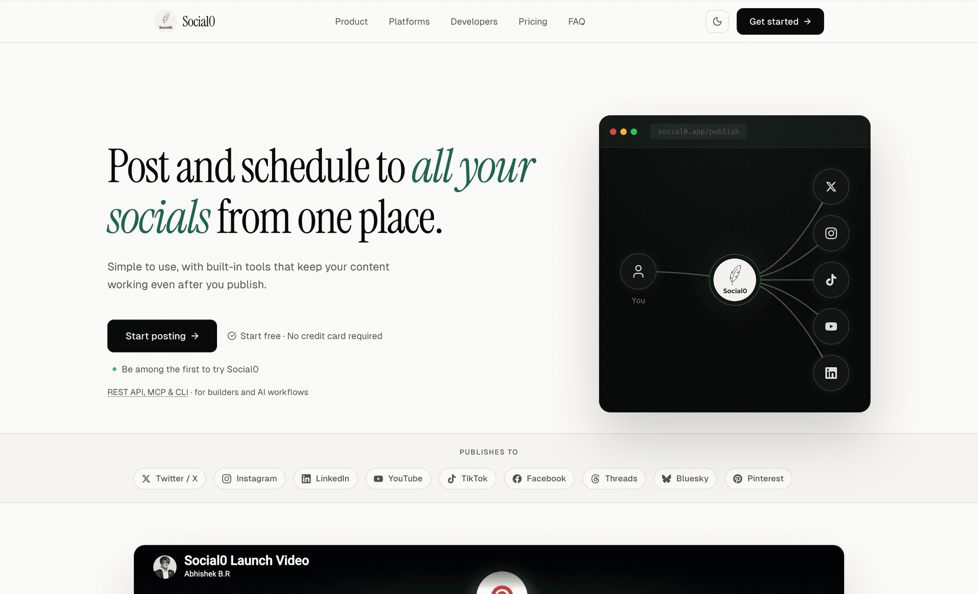 Social0 — Project by Abhishek BR