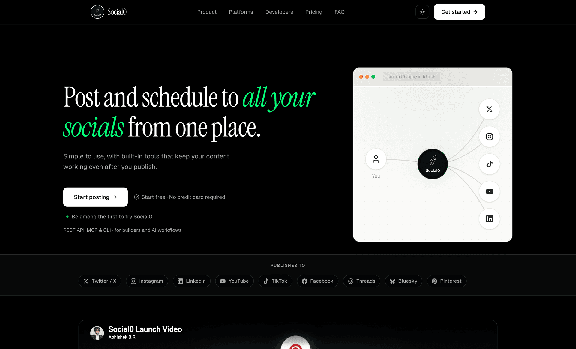 Social0 — Project by Abhishek BR